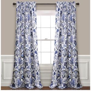 Half Moon Cynthia Jacobean Room Darkening Curtains